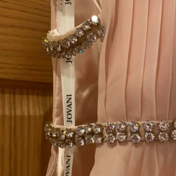 Jovani Sleeveless V Neck Gown W/ Lattice Details - Picture 8 of 15